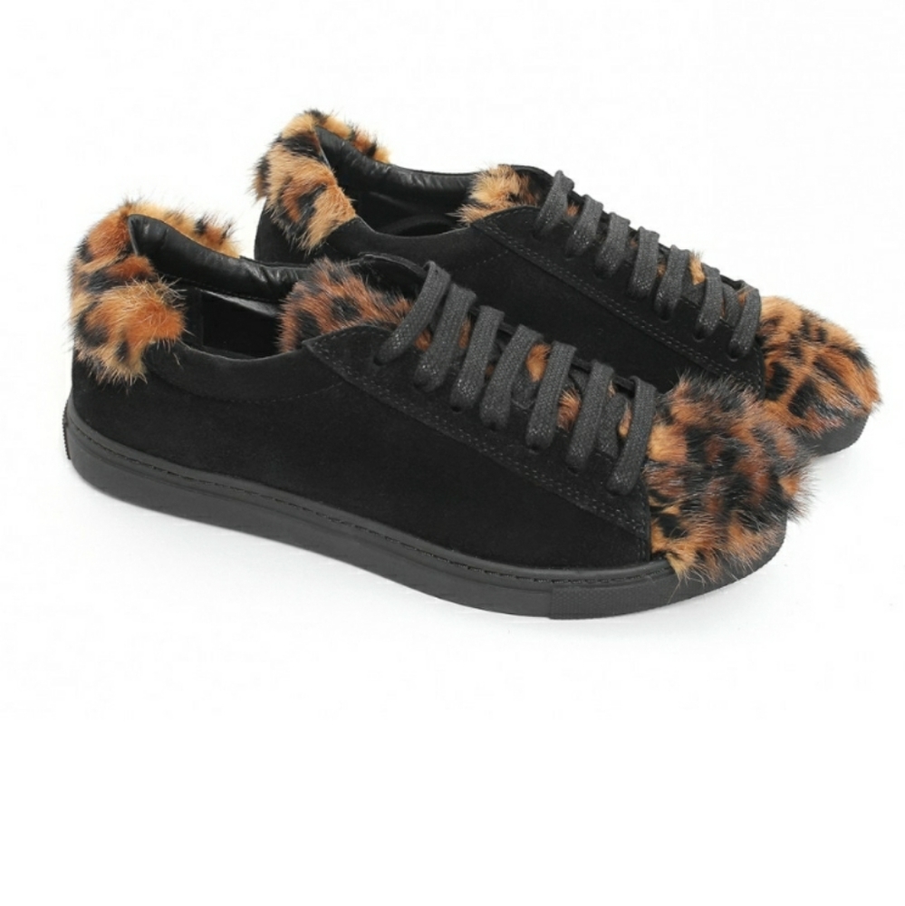 SNEAKERS LEATHER MINK FUR